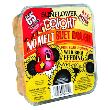 C&S Products C&S Products Sunflower Delight Assorted Species Beef Suet Wild Bird Food 11.75 oz 12565